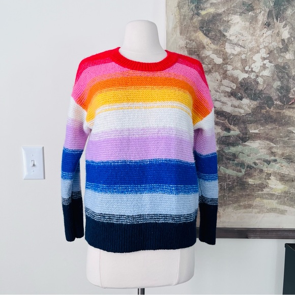 Old Navy Sweaters - Old Navy Women's Rainbow Striped Sweater Size Small